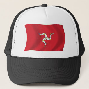 Isle-of-Man-Flaggenmütze Truckerkappe