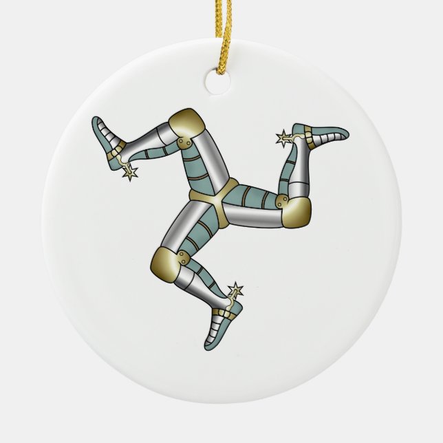 Isle of Man Keramik Ornament (Vorne)