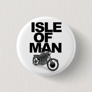 Isle of Man Motorradfahrer Button