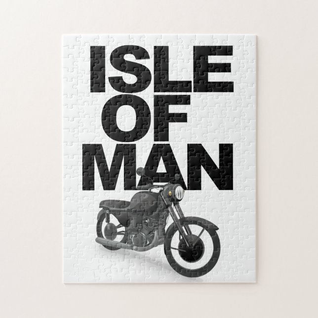 Isle of Man Motorradfahrer Puzzle (Vertikal)