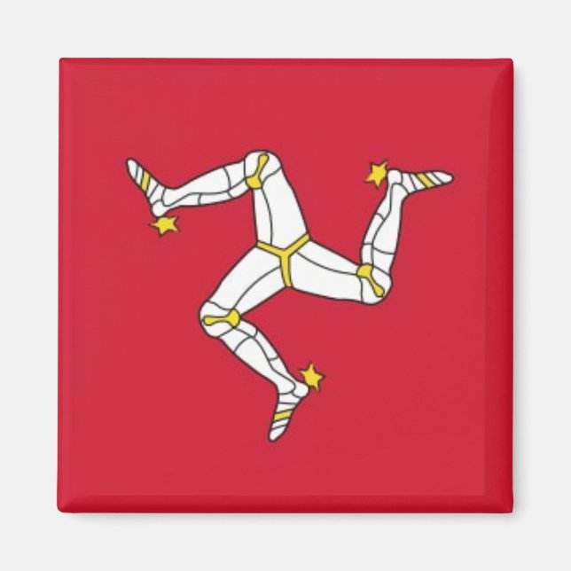 Isle of Man National World Flag Magnet (Vorne)
