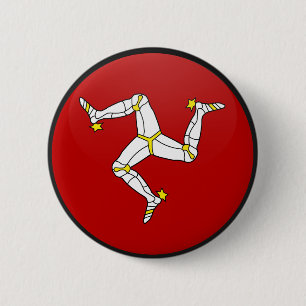 Isle of Man-Qualität Flaggen-Kreis Button