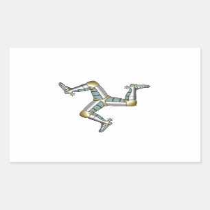 Isle of Man Rechteckiger Aufkleber