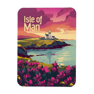 Isle of Man Vintag art Magnet