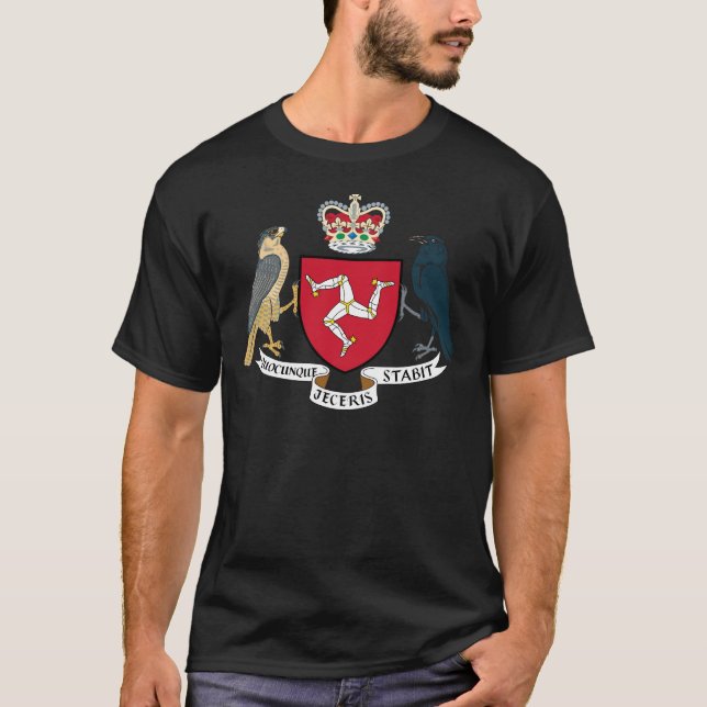 Isle of Man-Wappen - Manx Emblem T-Shirt (Vorderseite)