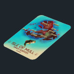 Isle of Mull Inner Hebrides Scotland Vintag Map. Magnet<br><div class="desc">Isle of Mull Inner Hebrides Vintages Reiseplakat drucken.</div>