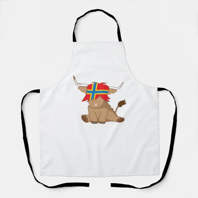 Isle of Orkney Fahne Geschenk schottischen Hochlan Schürze (Vorderseite)