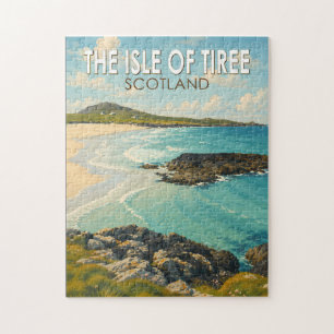 Isle of Tiree Schottland Illustration Reise Kunst Puzzle