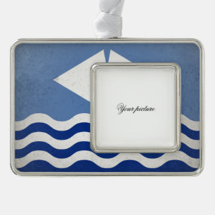 Isle of Wight Rahmen-Ornament Silber