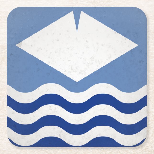 Isle of Wight Rechteckiger Pappuntersetzer (Vorderseite)