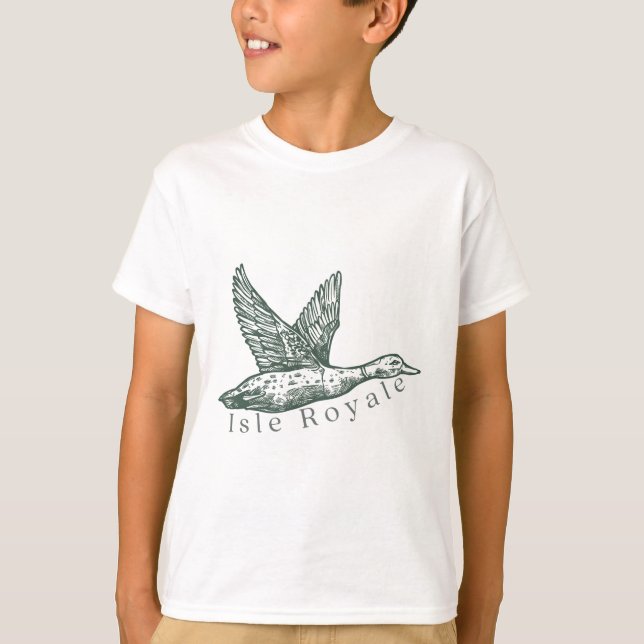 Isle Royale-Enten-Logo T-Shirt (Vorderseite)
