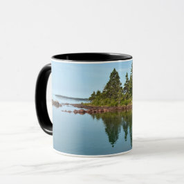 Isle Royale Malone Bay Steg und glatter Lake Tasse