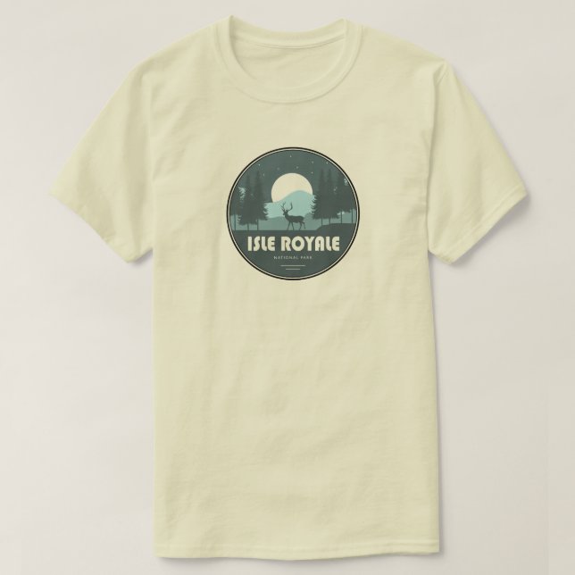 Isle Royale National Park Deer T-Shirt (Design vorne)