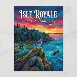 Isle Royale National Park Michigan Postkarte