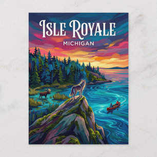 Isle Royale National Park Michigan Postkarte