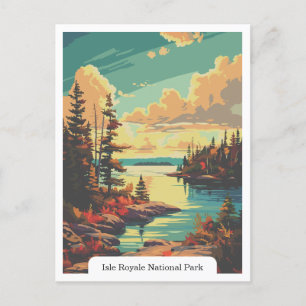 Isle Royale National Park, Michigan USA Postkarte