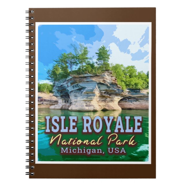 ISLE ROYALE NATIONAL PARK - MICHIGAN VEREINIGTE ST NOTIZBLOCK (Vorderseite)