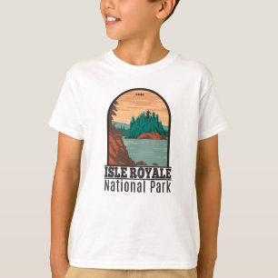 Isle Royale National Park Michigan Vintage T-Shirt