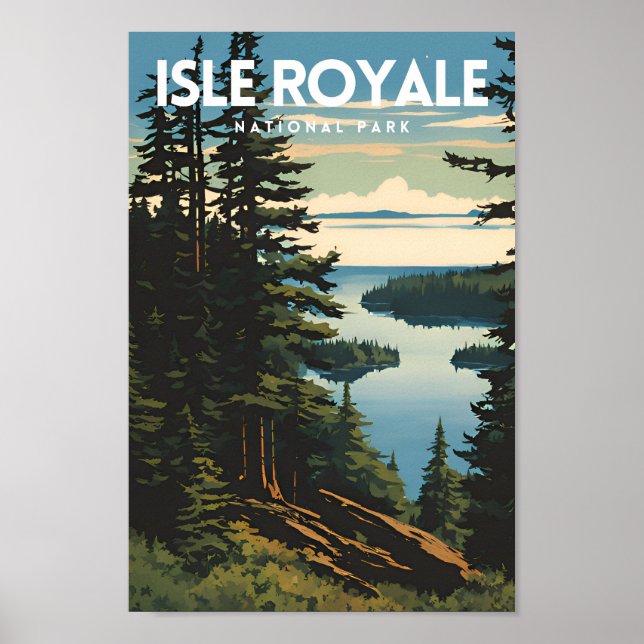 Isle Royale National Park Travel Poster (Vorne)