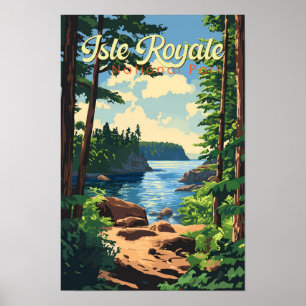 Isle Royale Nationalpark California Poster