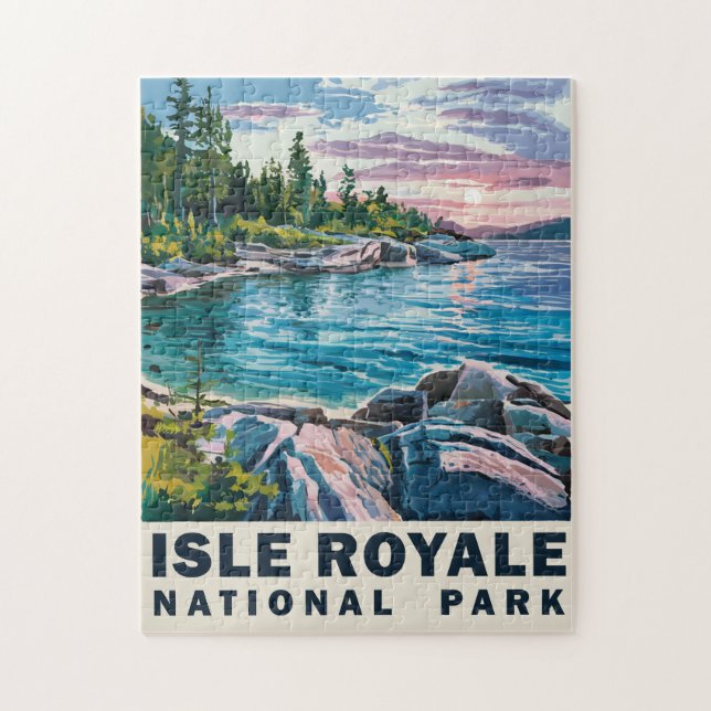 Isle Royale Nationalpark California Puzzle (Vertikal)