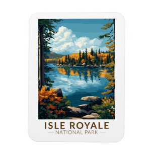 Isle Royale Nationalpark Locarno Vintag Magnet
