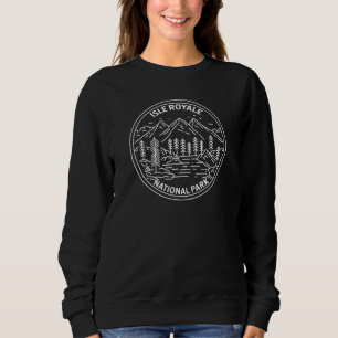 Isle Royale Nationalpark Michigan Monoline Sweatshirt