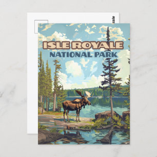 Isle Royale Nationalpark Michigan Postkarte