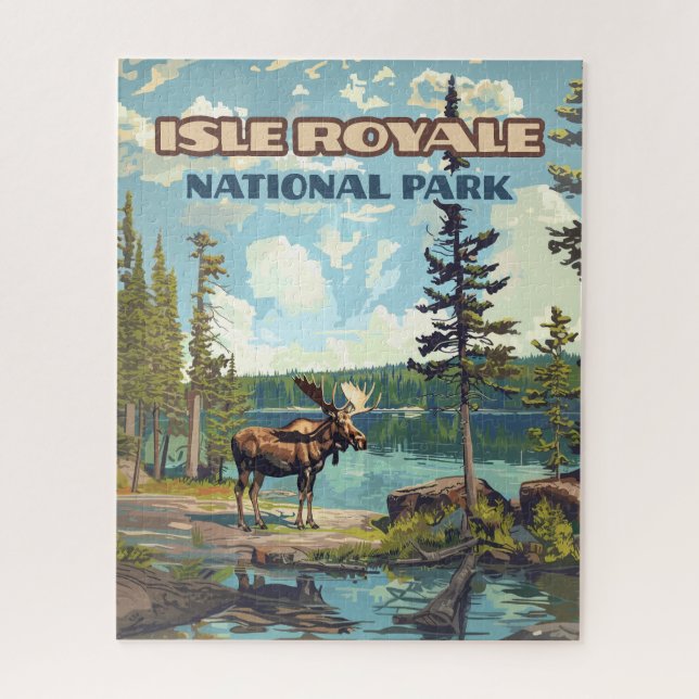 Isle Royale Nationalpark Michigan Puzzle (Vertikal)