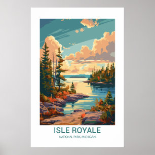 Isle Royale Nationalpark Michigan USA Poster
