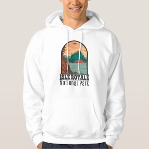 Isle Royale Nationalpark Michigan Vintag Hoodie