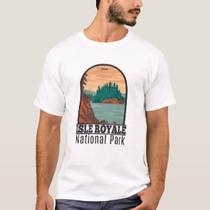 Isle Royale Nationalpark Michigan Vintag T-Shirt