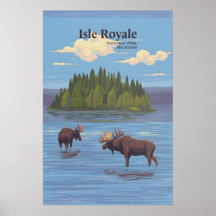 Isle-Royale-Nationalpark Reiseplakat Poster