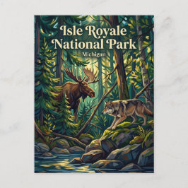 Isle-Royale-Nationalpark USA Postkarte