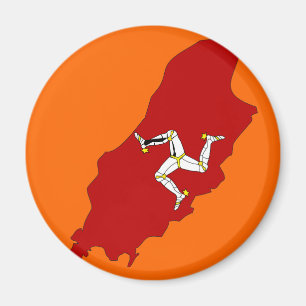 Isleofman Flaggenkarte Magnet
