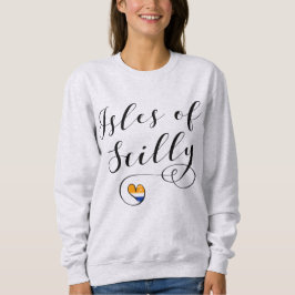 Isles of Scilly Flag Herz Sweatshirt