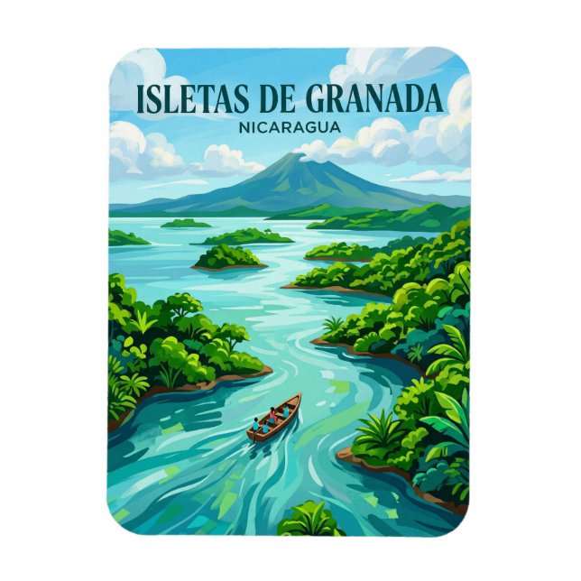 Isletas de Granada Nicaragua Magnet (Vertikal)