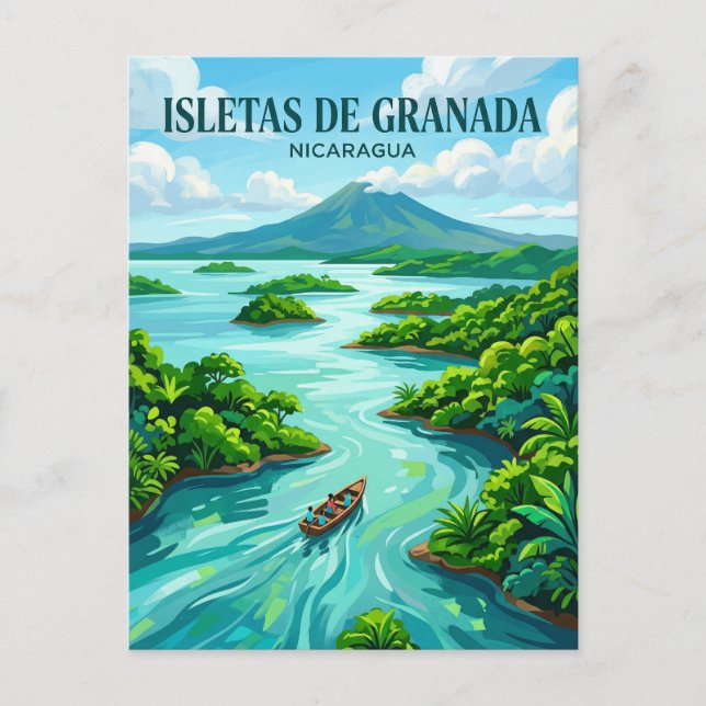 Isletas de Granada Nicaragua Postkarte (Vorderseite)