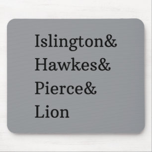 Islington Hawkes Pierce Löwe Mousepad