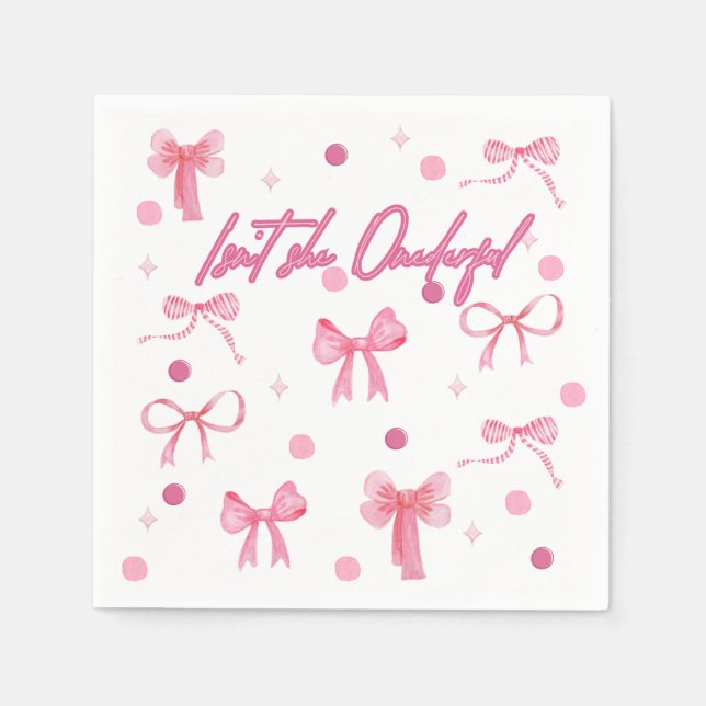 Isn't she Onederful napkin Serviette (Vorderseite)