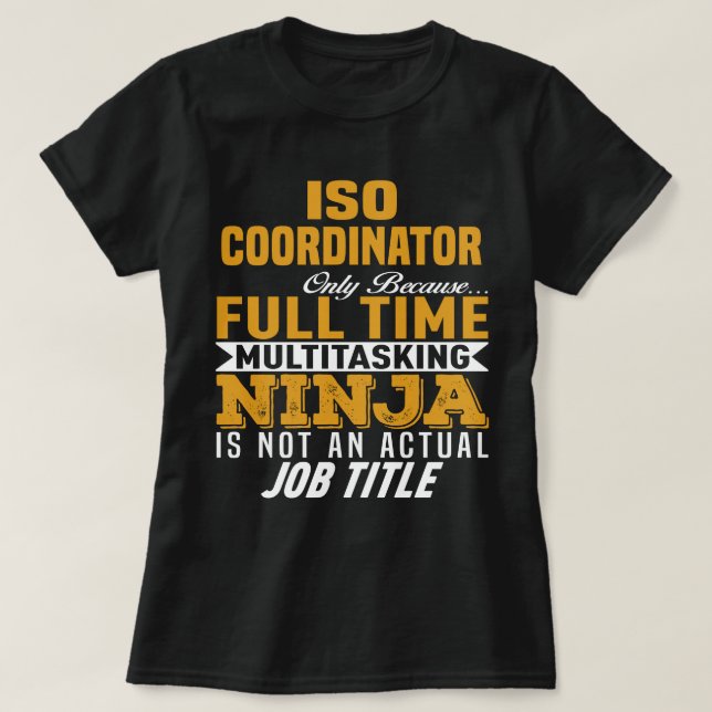 ISO-Koordinator T-Shirt (Design vorne)