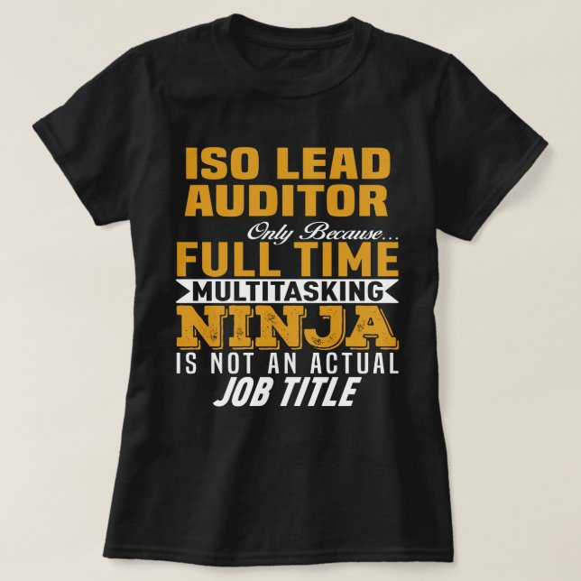 ISO-Leitprüfer T-Shirt (Design vorne)