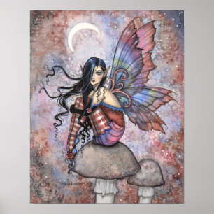 Isobel the Introvert Fairy Fantasy Art Print Poster