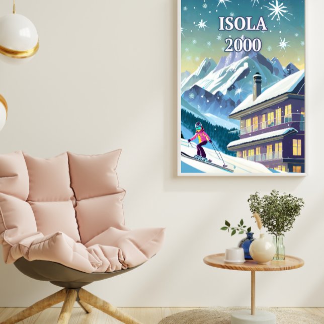 Isola 2000: Alpenglanz am Gipfel der Wimpern Poster (Von Creator hochgeladen)