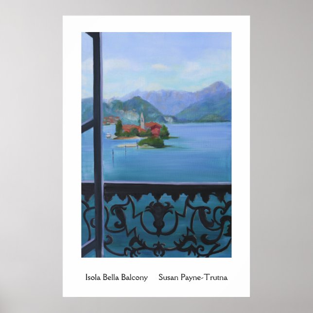 Isola Bella Balcony Poster (Vorne)