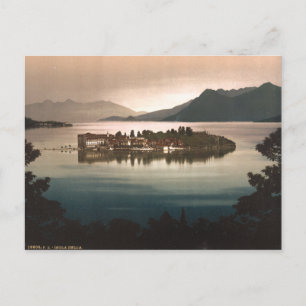 Isola Bella im Mondlicht, Lago Maggiore, Italien Postkarte