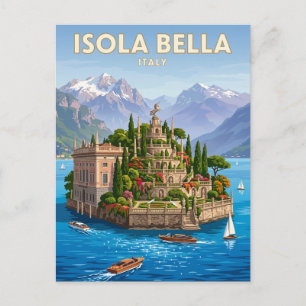 Isola Bella Italien Postkarte