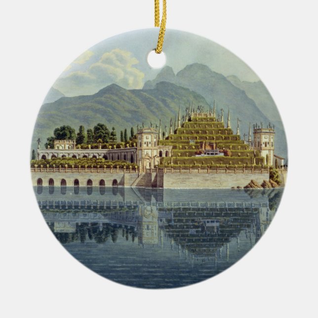 Isola Bella, See Maggiore: die terassenförmig Keramikornament (Vorne)