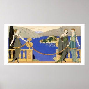 Isola Bella, von Redfern entworfene Abend-Kleider, Poster