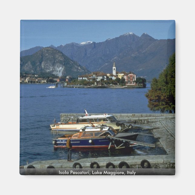 Isola Pescatori, Lago Maggiore, Italien Magnet (Vorne)